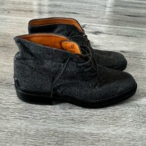 Tod’s Women’s Desert Boots size EU 37 / US 7 Dark Grey Lace Up Preppy Classic